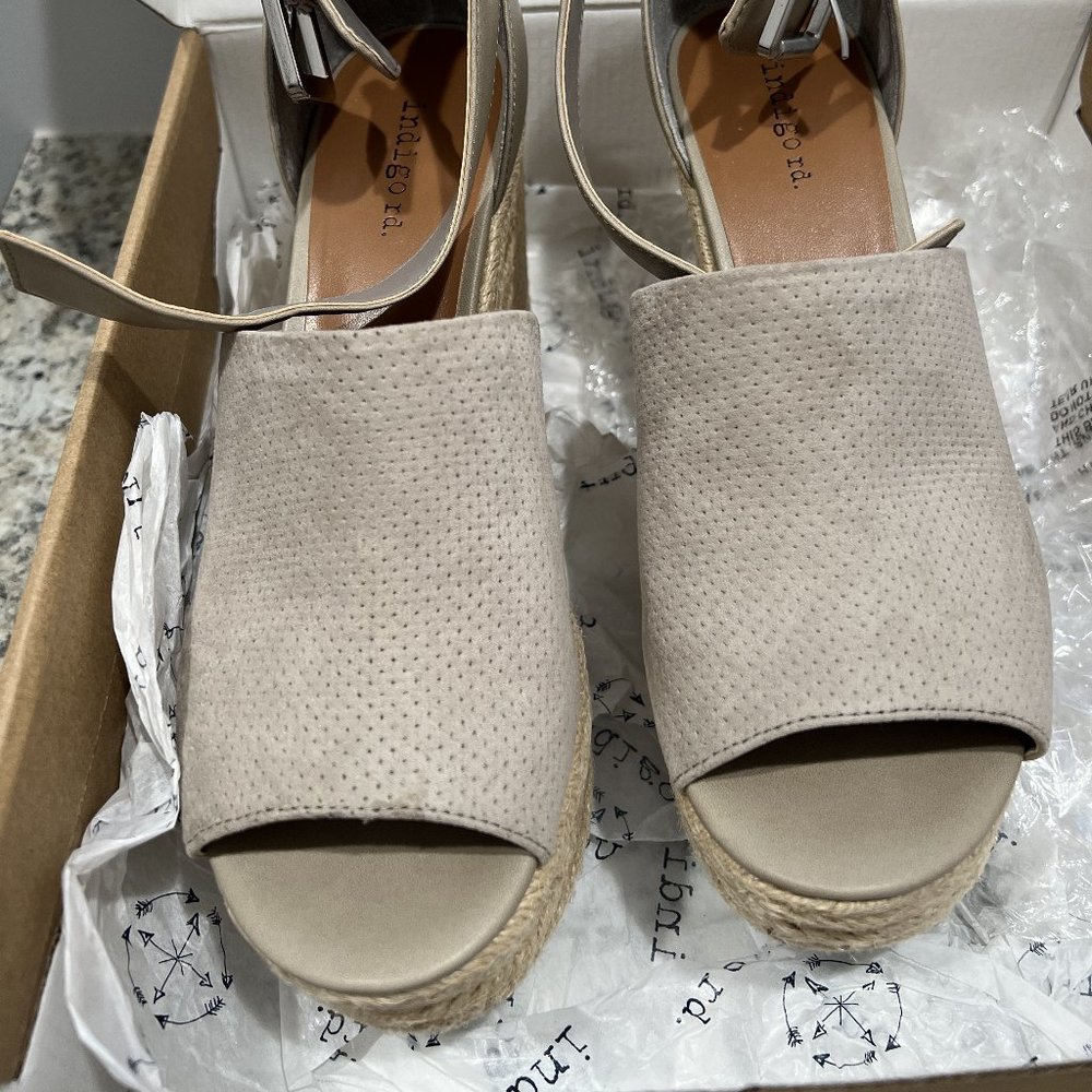 High heel espadrille